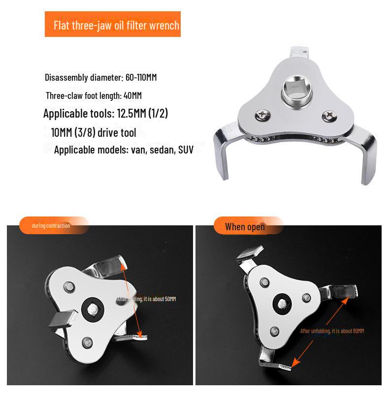 Ключ ланцюговий трилапий Green Forest для масляного фільтра