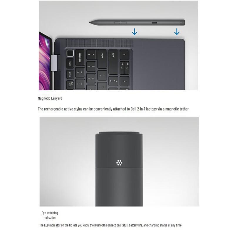 Dell Rechargeable Bluetooth Active Stylus Pen PN7522W