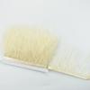 1Meters Leather Pink Ostrich Feathers Trim Trims Width 8-10cm Black Ostrich Feather Ribbon Clothing Wedding Feathers Decoration