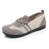 Women's Breathable Lightweight Low Heel Walking Shoes Comfort Non-Slip Daily Footwear for Elderly Moms