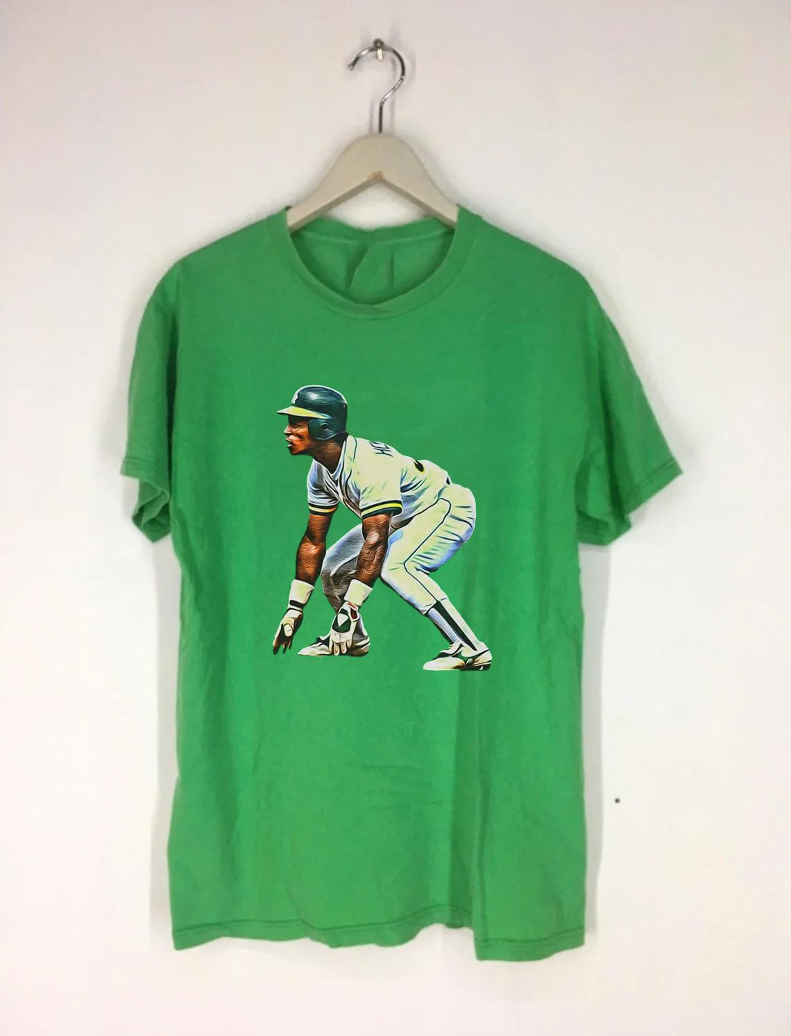1982 Rickey Henderson Man of Steal T Shirt Size S-5XL S разноцветный