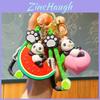 Adorable Fruit Panda Keychain Cute Cartoon Couples Charm For Backpack Car Gift