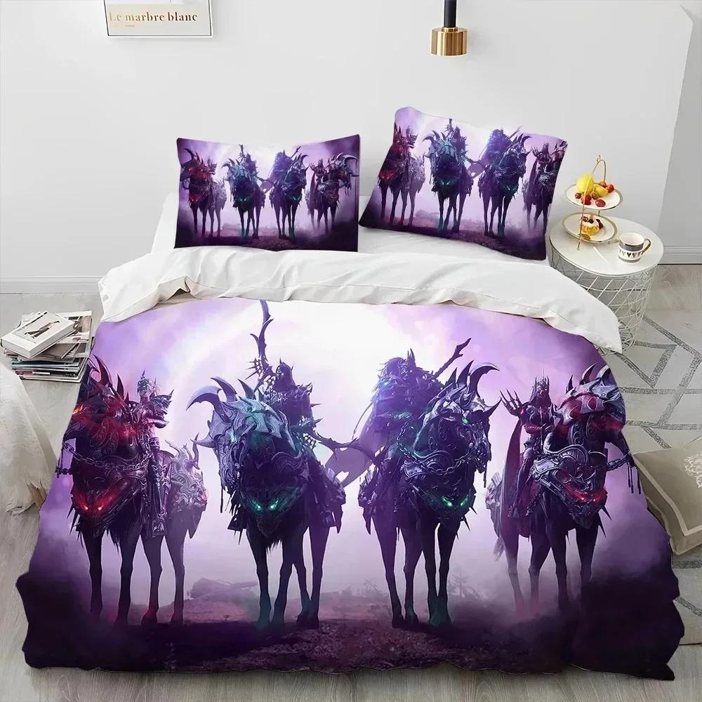 3D Lost ARK Game Gamer Cartoon Comforter Bedding Set,Duvet Cover Bed Set Quilt Cover Pillowcase,king Queen Size Bedding Set Boys