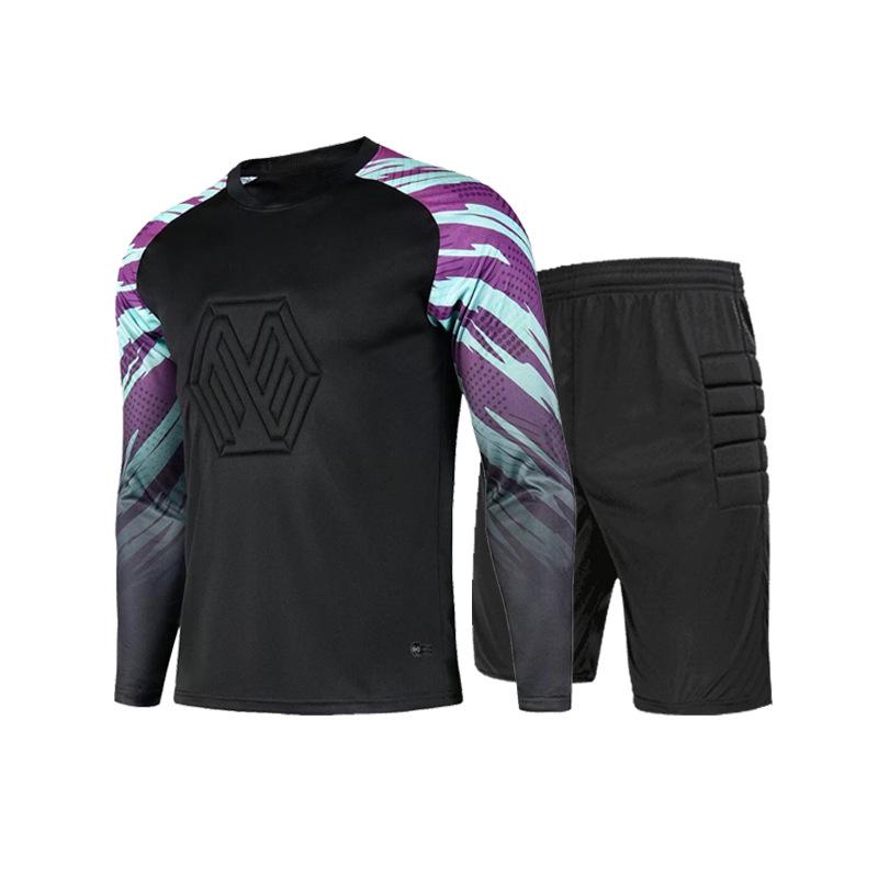 Anti-collision Goalkeeper Training Set: Long Sleeve Football Uniform for Adults and Children