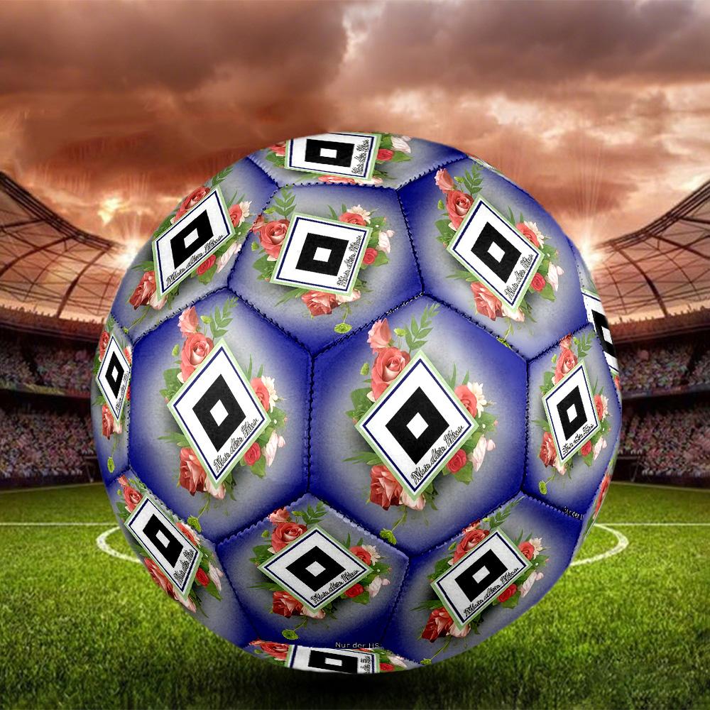 Hamburger SVIndoor Soccer Ball Colorful All Ages Machine Stitched PVC Competition Ready Durable High-Bounce