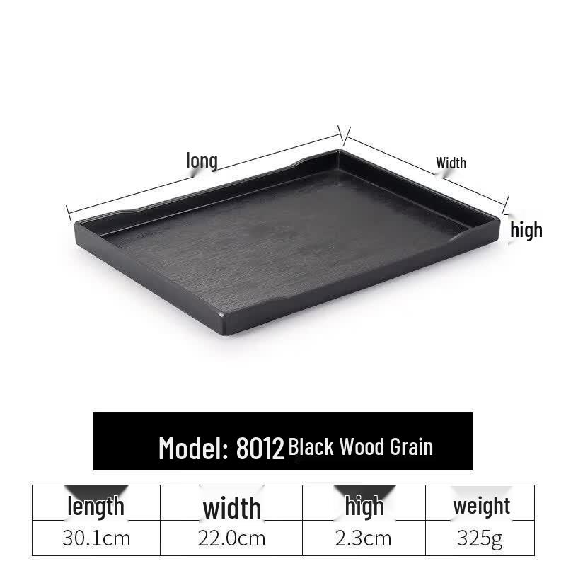 Nordic Style Rectangular Plastic Serving Tray