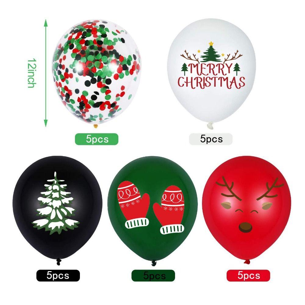 Cartoon Christmas Balloon Flag Decoration Christmas Tree Xmas Cake Flag  New Year