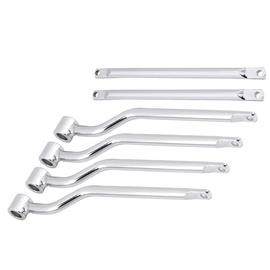 Motorcycle Saddlebag Support Bars Brackets Kit for Honda Suzuki Yamaha Kawasaki Silver
