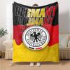 Germany National Team Print Flannel Blanket High Quality Warm Comfortable Cover for All Seasons Perfect for Gifts Home Decor