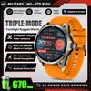 New Dual Band GPS Outdoor Sports Smart Watch Men 1.43" AMOLED Screen 5ATM Waterproof Compass Altimeter Military Smartwatchs