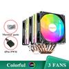 X99 RGB CPU Air Cooler 6 Heatpipes 4PIN PWM PC Processor Radiator For Intel LGA 1151 1156 1200 1700 2011 X79 AMD AM2 AM3 AM4 AM5