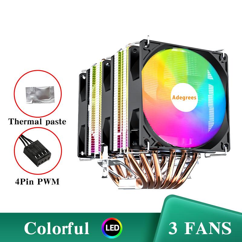 X99 RGB CPU Air Cooler 6 Heatpipes 4PIN PWM PC Processor Radiator For Intel LGA 1151 1156 1200 1700 2011 X79 AMD AM2 AM3 AM4 AM5