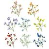 3-Fork Artificial Flower, Realistic Fake Silk Flower with Stem, Faux Bloom for Wedding Party Home Office Table Centerpiece Decoration