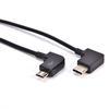 4" Left Angle Micro Usb To Type C Otg Cable For Portable Digital Dac Amplifier