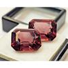 Rhodolite Garnet For Matching Earring 21-22 Ct Emerald Cut Pair Gemstone