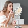 Rechargeable Double-sided 30x Magnification Metal Mirror with Light for Hotels