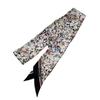 Used BURBERRY Skinny Scarf Floral Nova Check