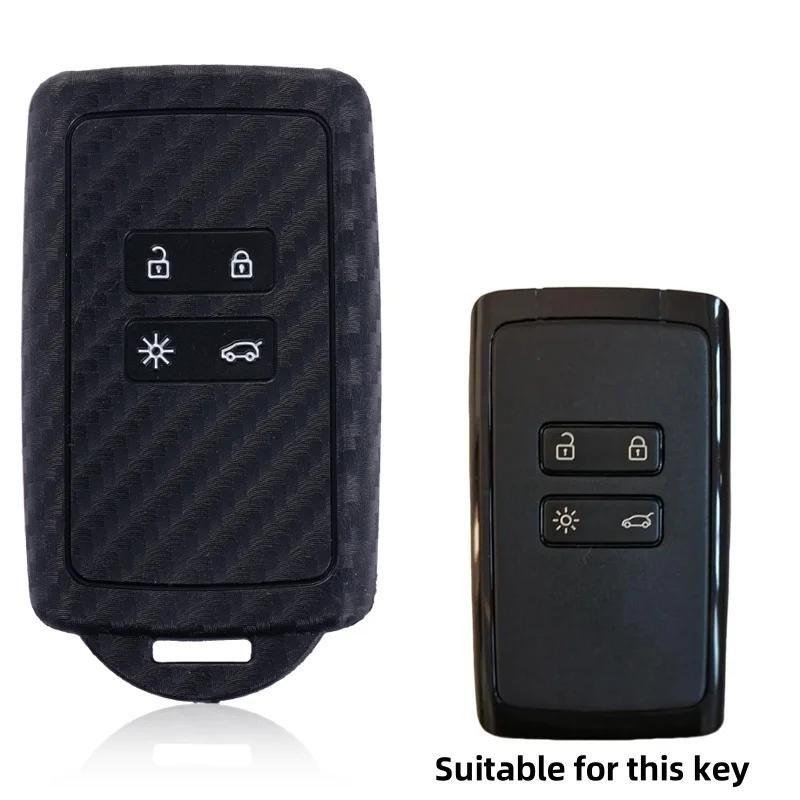 

Car Key Cover For Renault Captur Koleos Kadjar Arkana Megane Dacia Duster Sandero Stepway Smart Remote Control Fob Case чорний