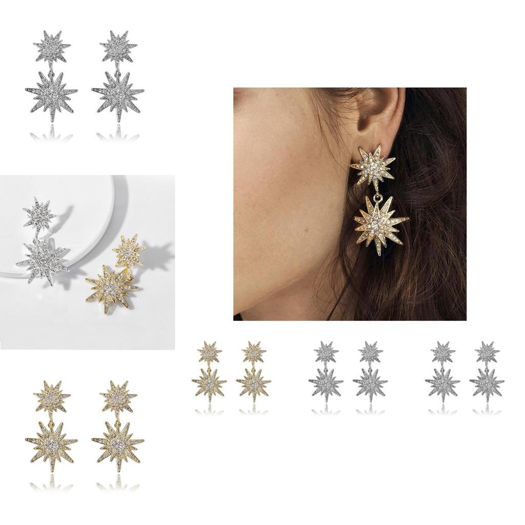 Chic 2021 Alloy Geometric Pom-pom Earrings In Gold And Silver For Ladies