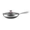 SPSR 32cm 316 Stainless Steel Non-stick Honeycomb Wok