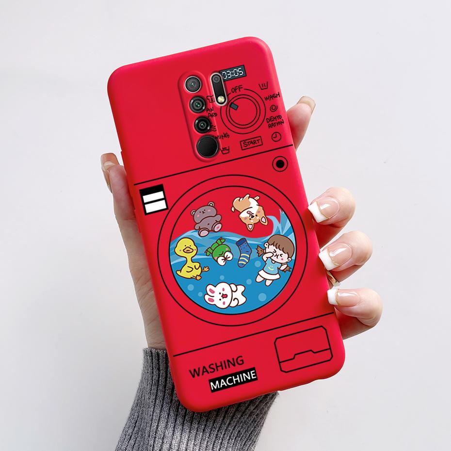 For Xiaomi Redmi 9 Case Redmi 9 Prime Cover M2004J19G M2004J19C redmi9 Cute Cartoon Bear Silicone TPU Soft Phone Case Back Cover