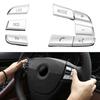 7Pcs Steering Wheel Button Cover For BMW 5 6 7 GT F01 F02 F06 F07 F10 F12 Chrome Steering Wheel Switch Button Cap ABS