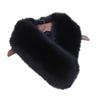 Damen Warmer Faux-Fuchs-Pelz Snood Schal: Dicke Krawattenkragen für Herbst & Winter