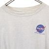 NASA 90s Old Back Print Short Sleeve T-shirt Gray Men's Used