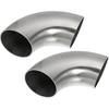 ACROPIX 2pcs OD 2.25 Inch 90 Degree 1.5mm Thickness Mandrel Bend Elbow SS304 Stainless Steel Bend Tube Exhaust Elbow Pipe for Car Modified Exhaust