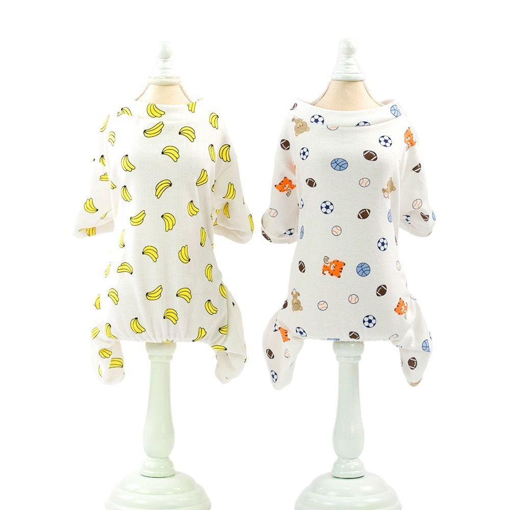 Soft Dog Jumpsuit Comfortable Puppy Rompers Pet Apparel Puppy Dog Pajamas  For Dogs Puppy