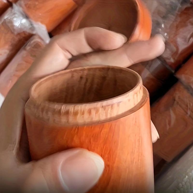 Víceúčelová přenosná dóza na čaj, Bambusová trubice, Uzavíratelná dóza, Bambusový sud, Dóza na bonbony (9.5x7.2cm)