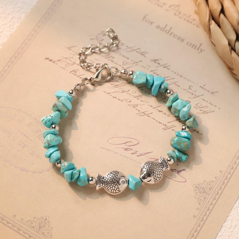 Retro bracelet niche design literary Tibetan silver amethyst butterfly bracelet women's accessories