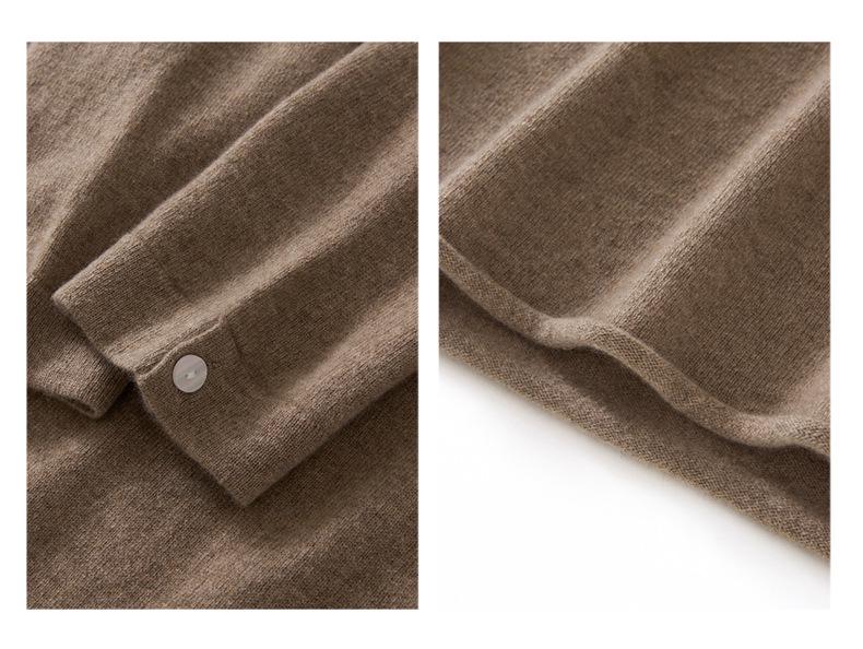Women's 100% Cashmere Round Neck Loose Knit Sweater - Autumn/Winter