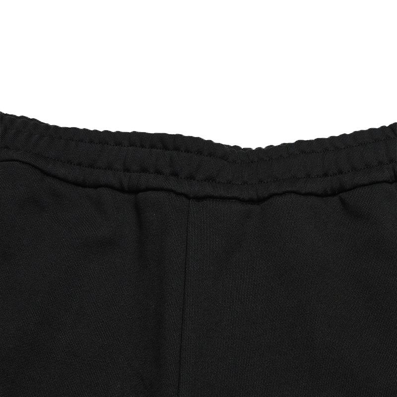 Fila Original Einfach Klassisch Retro Bequem Vielseitig Freizeit Verjüngt Gestrickt Sporthosen Herren Hosen Dunkel-Flow-Schwarz F11M619602FBK