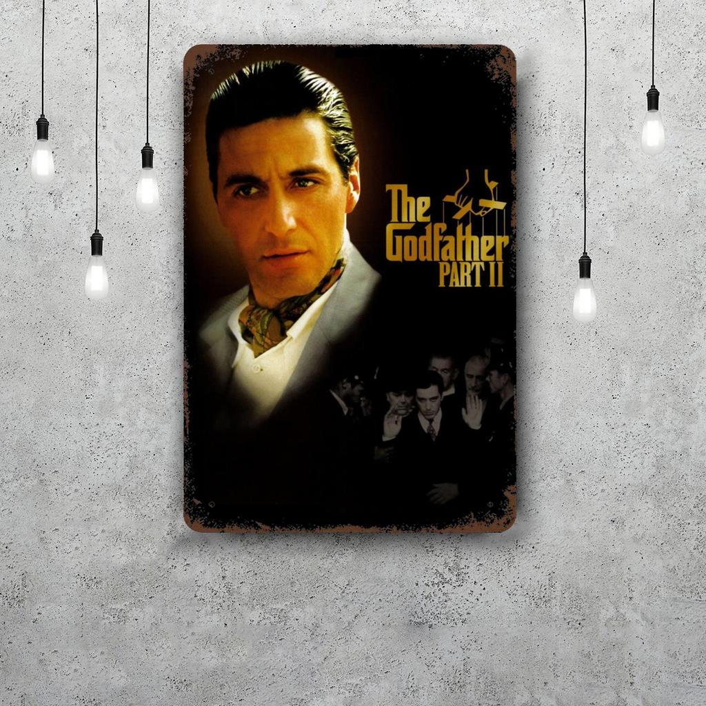 Corleone al pacino Kovové cedule nástěnná dekorace Vintage plechové cedule Kapitán kovový plakát Dekorace pro Bar Pub Klub Nástěnná dekorace