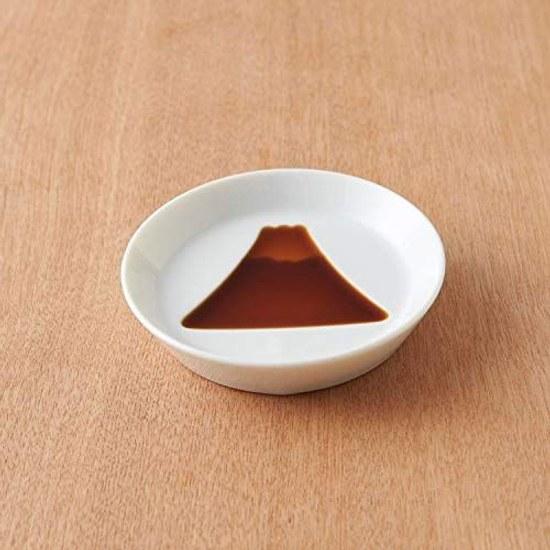 TAMAKI Plate Soy Sauce Small Dish Mount Fuji Diameter 8.3height 1.8cm Microwave Dishwasher Safe Made Japan T-867242