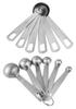 Stainless Steel Round Measuring Spoon Set for Coffee, Baking, and Milk Powder