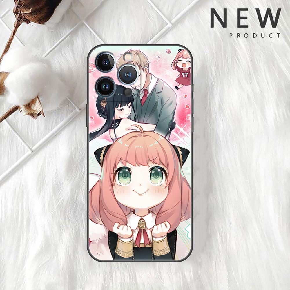 Spy Family Cartoon Case For iPhone 13 11 12 Pro Max 7 + XR 8 X 6 6S Plus XS 5 5S SE 2022 13Pro Capa Soft Phone Cover Funda