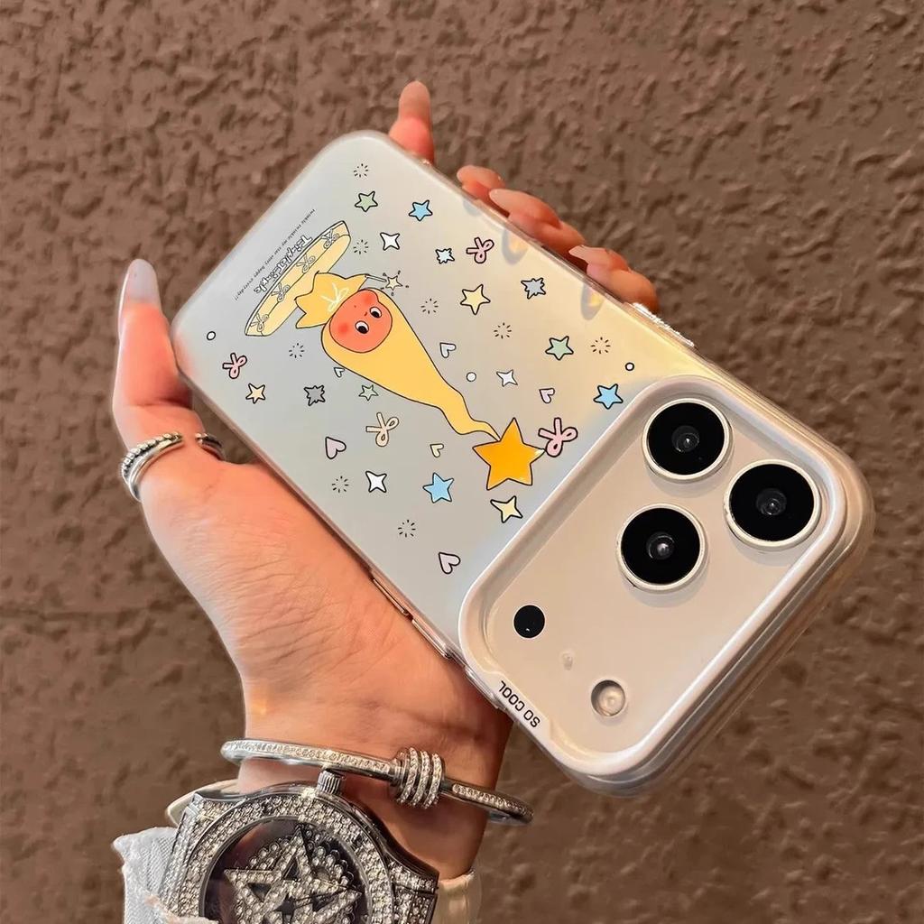 Magic Wand Star People Color Silver IMD for iPhone17Promax Mobile Phone Case Apple 16/15 Cute 14 Sets
