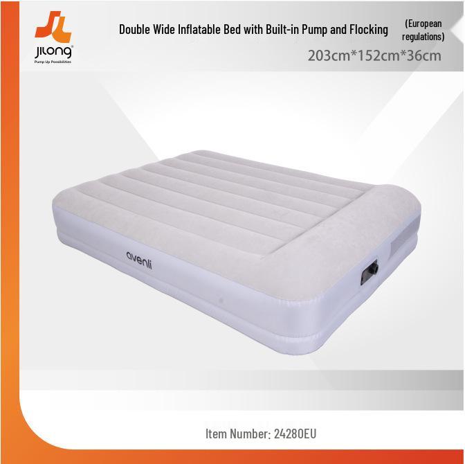 JILONG Children s Portable Elevated Flocked Inflatable Air Mattress