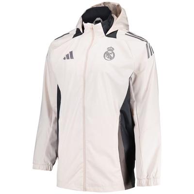 adidas Real Madrid Training Casual Kapuzenpullover Langarm Vintage Jacke Unisex Jacke Creme IT5121