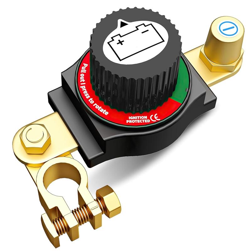 

1 PCS Top Post Battery Disconnect Switch 12V 48V Cut Off Kit For Car RV Boat Truck ATV Positive Terminal Installation
