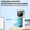 3-In1 Evaporation Low Noise Portable 2.0 USB Rechargeable 8H Timer 7 Modes Light Personal Conditioner Fan Windowless Cooler Condition
