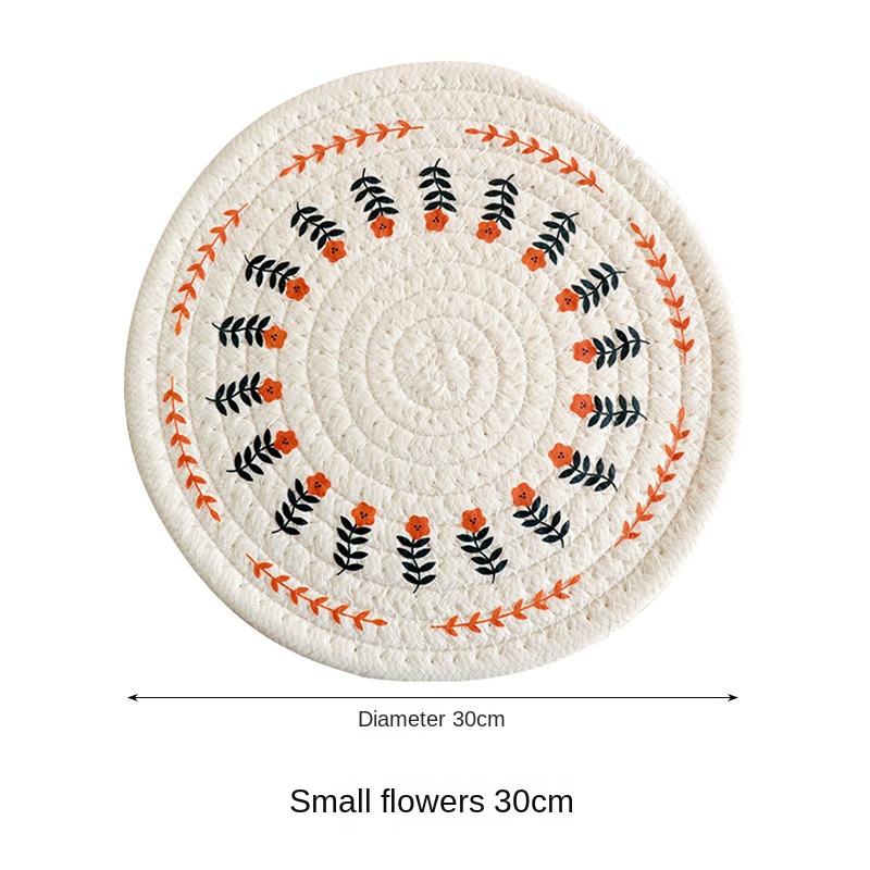 Algodão e Linho Tecido Isolado Tapetes para Pratos e Tigelas Tapetes para Caçarola Porta-copos para Chá Descansos para Panelas Tapetes de Mesa Anti-escaldantes