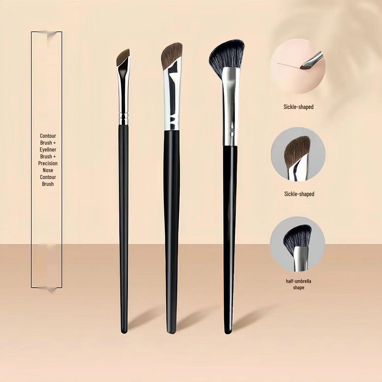 Guo Xiaoniu Angled Eyeliner & Aegyo-Sal Detail Brush for Eye Makeup
