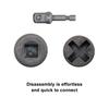 1Set Thickened Alloy Cross Shape Socket Wrench Conversion Connect Rod  for Impact Drivers