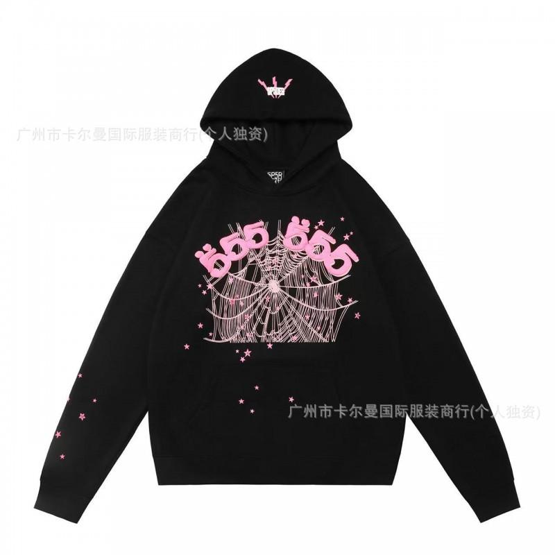 Sp5der Streetwear Hoodie Couples Unisex Oversized Cotton Pullover Sweatshirt Winter Casual Hip Hop
