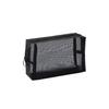 New Black Mesh Cosmetic Bag Portable Clear Mesh Toiletry Bag Zipper Closure Multi-functional Storage Pouch Travel Use