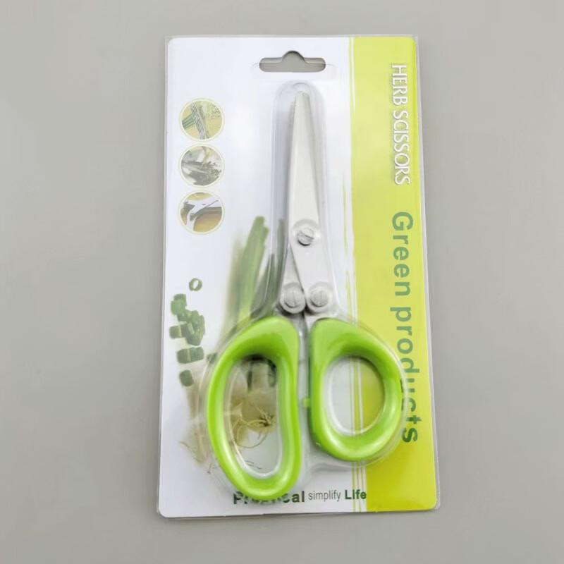 Zhi Shi Multi-functional 5-Blade Stainless Steel Herb & Scallion Scissors