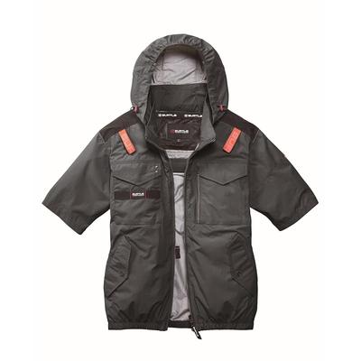 BURTLE Aircraft Tactical Short-Sleeve Blouson (Unisex) Spring/Summer Storm Gray AC1156 53 L